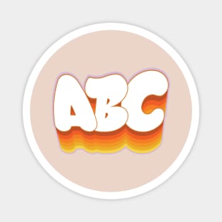 ABC Graffiti Bubble Lettering Magnet